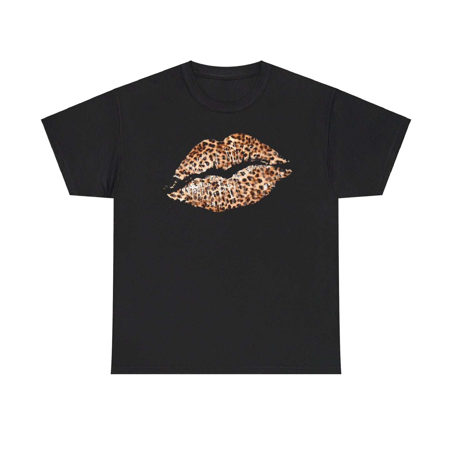 Leopard Lips Graphic Tee Shirt