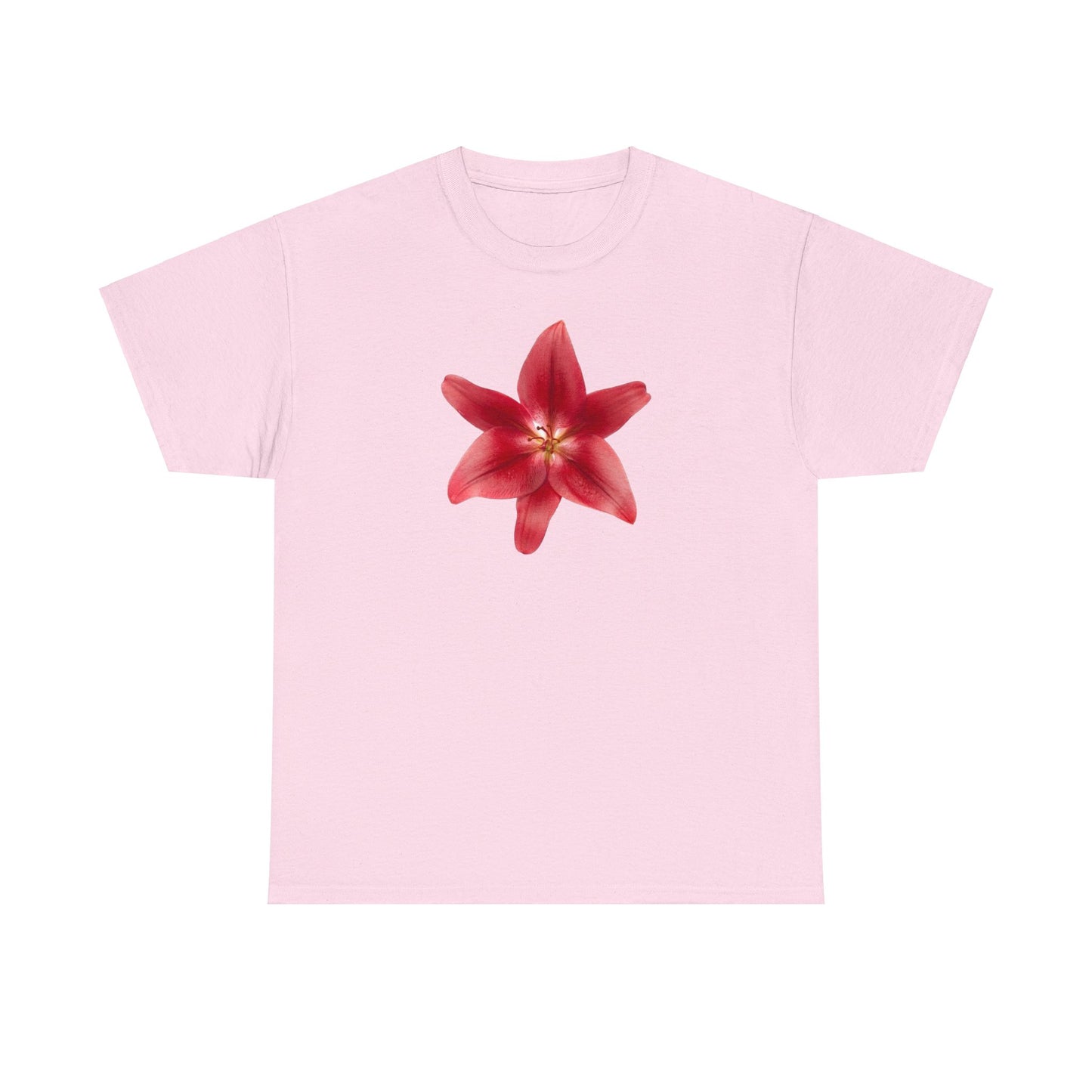 Pink Hawaiian flower Graphic Tee Shirt