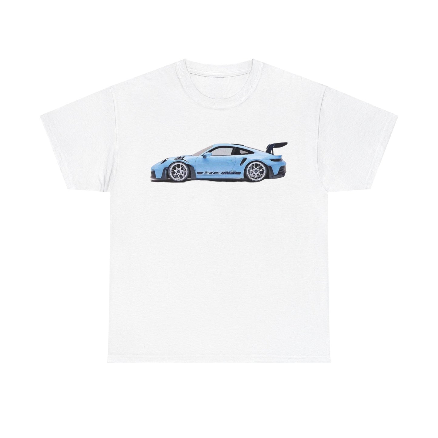 Blue Porsche Graphic Tee Shirt