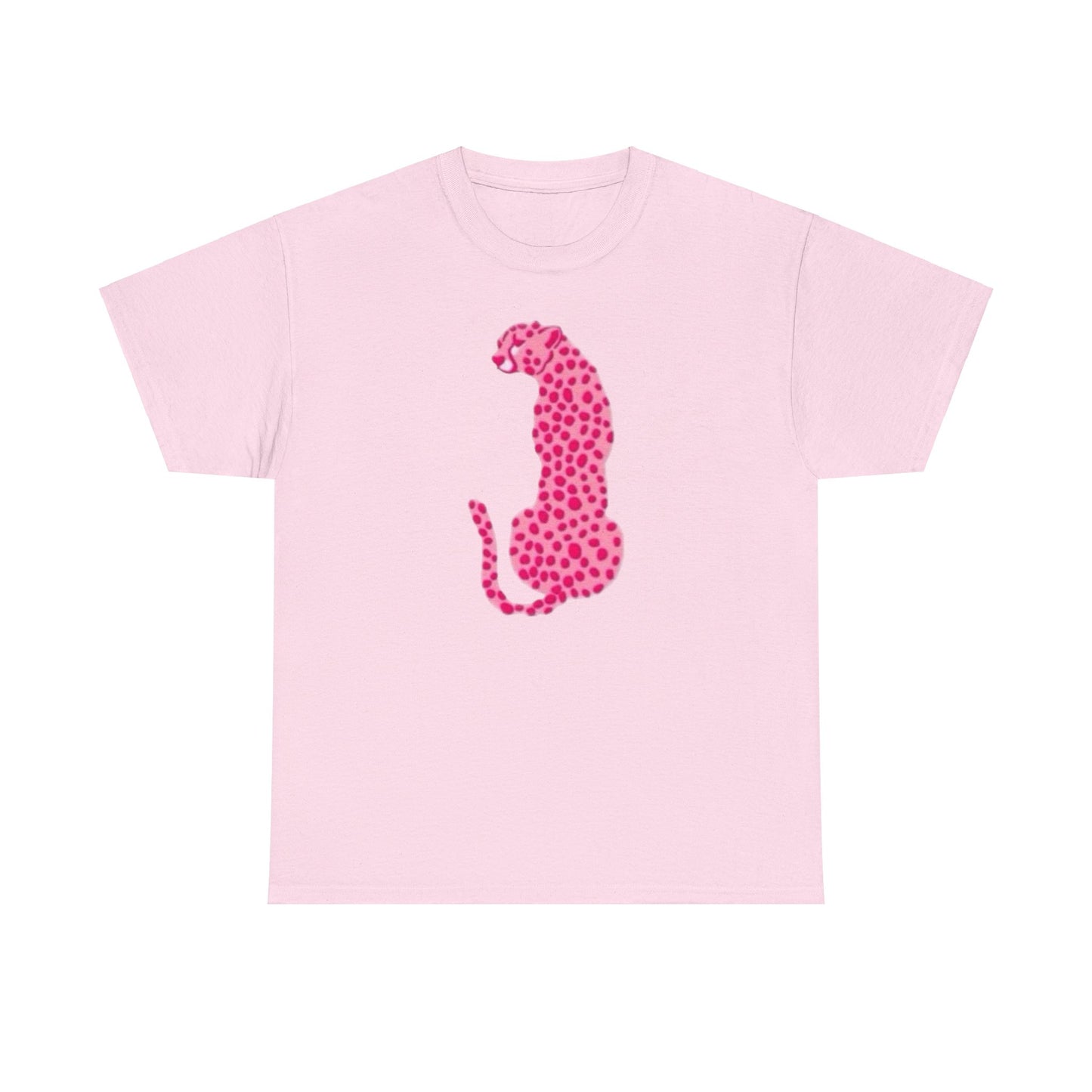 Pink leopard Graphic tee shirt