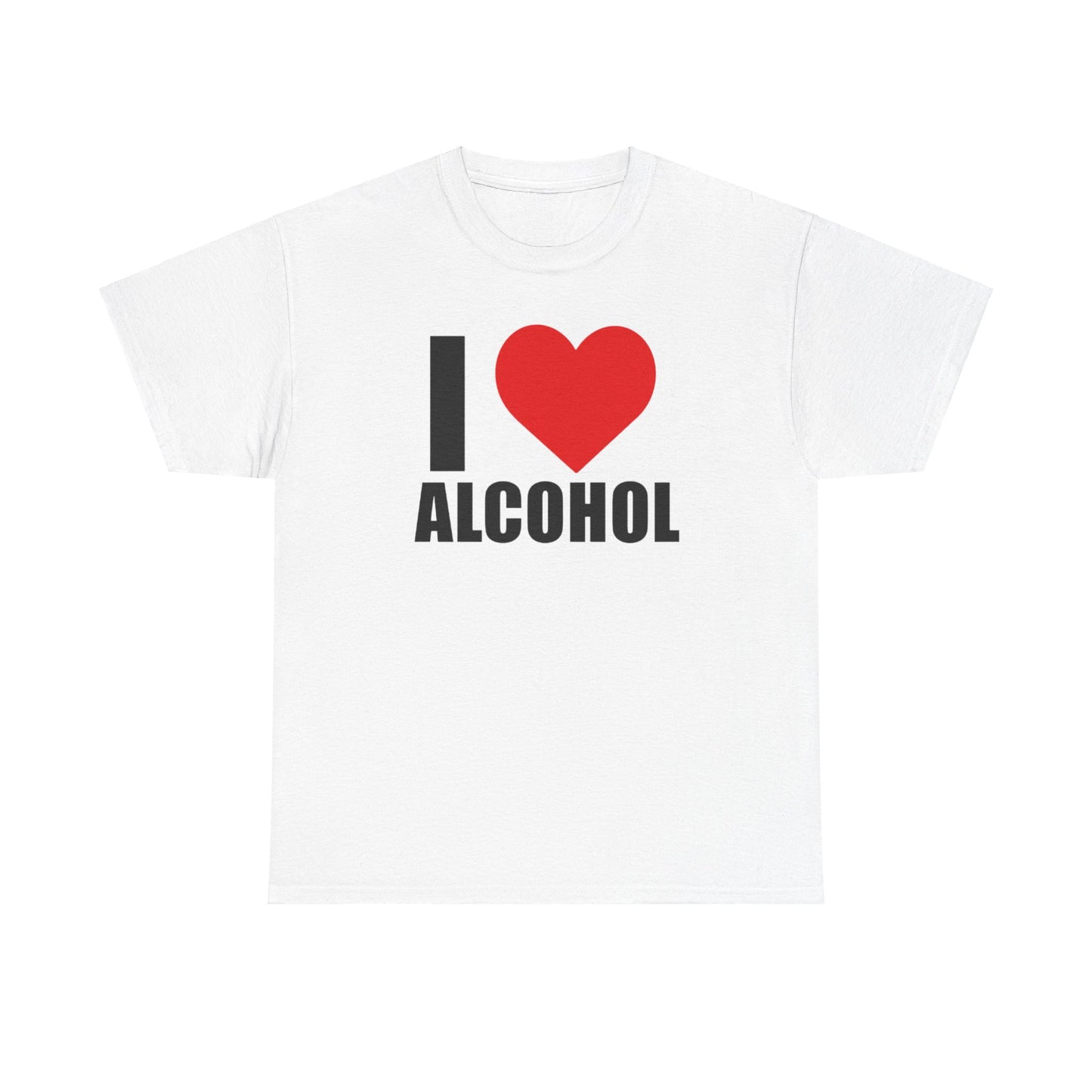 I ❤️ Alcohol Graphic Tee Shirt