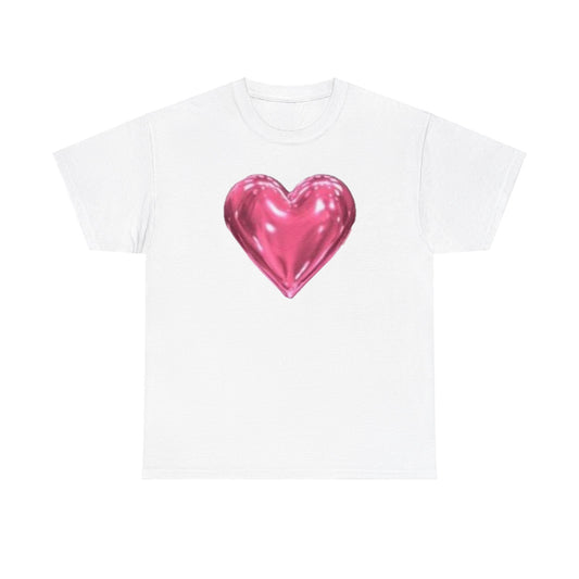 Pink heart Graphic Tee Shirt