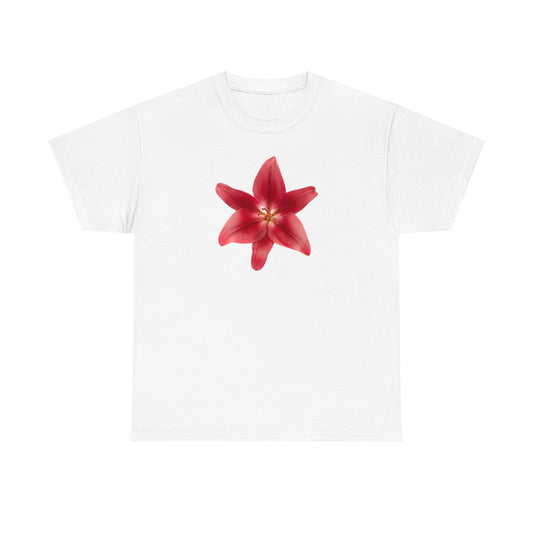 Pink Hawaiian flower Graphic Tee Shirt