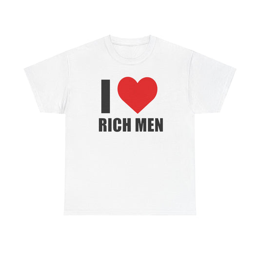 I ❤️ Rich Men Graphic Tee Shirt