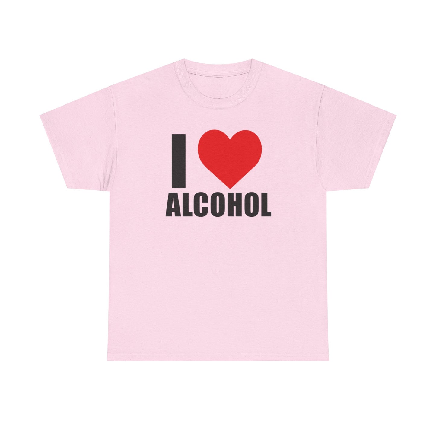 I ❤️ Alcohol Graphic Tee Shirt