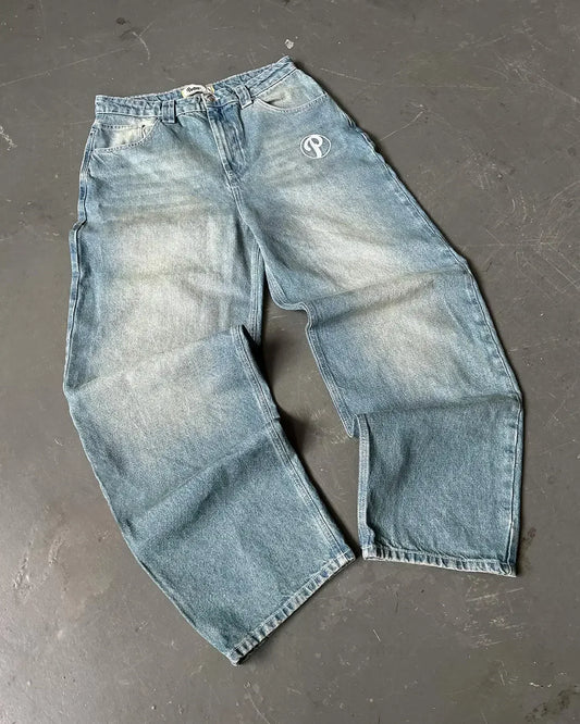 Blue Baggy Jean "P"